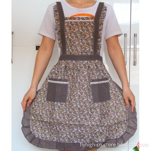 High Quality Coverall Kitchen Sets Housewife Cotton Apron